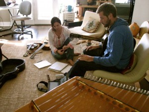 Arranging Session Angela Josephine and Chris Bathgate